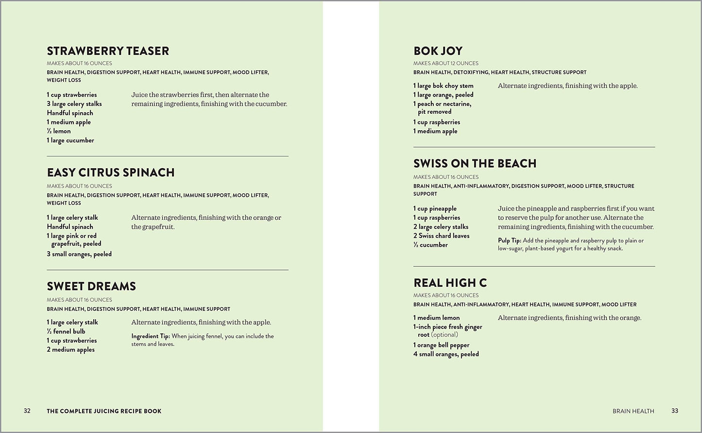 The Complete Juicing Recipe Book Softcover
